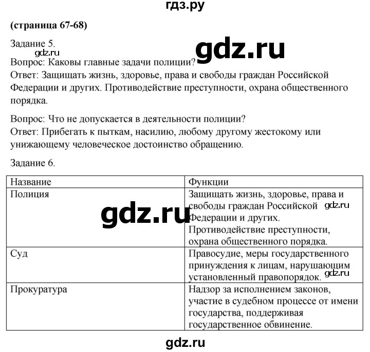 ГДЗ по обществознанию 9 класс Митькин рабочая тетрадь (Боголюбов)  страница - 67, Решебник 2015