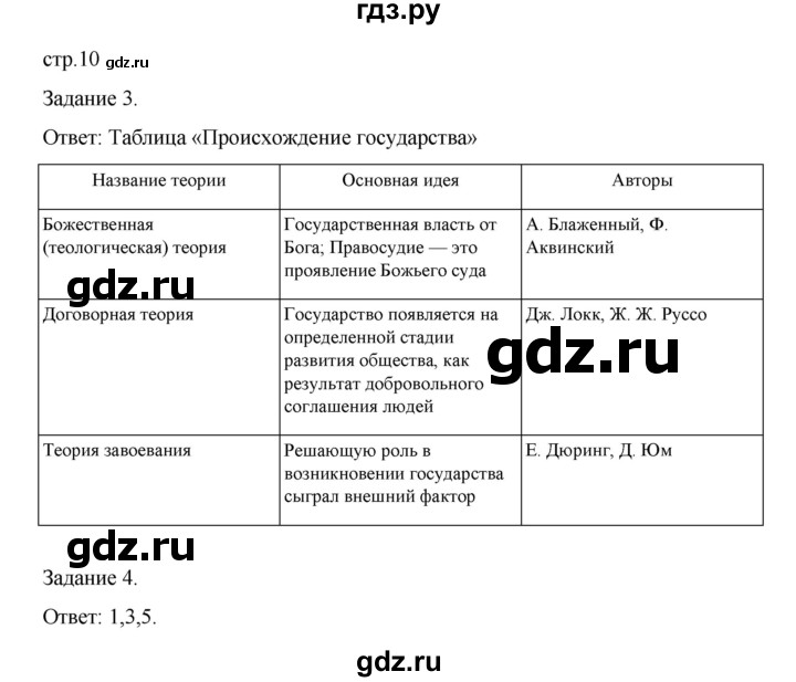 ГДЗ по обществознанию 9 класс Митькин рабочая тетрадь (Боголюбов)  страница - 10, Решебник 2024