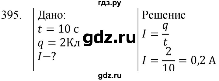 ГДЗ по физике 8 класс Марон сборник вопросов и задач  номер - 395, Решебник