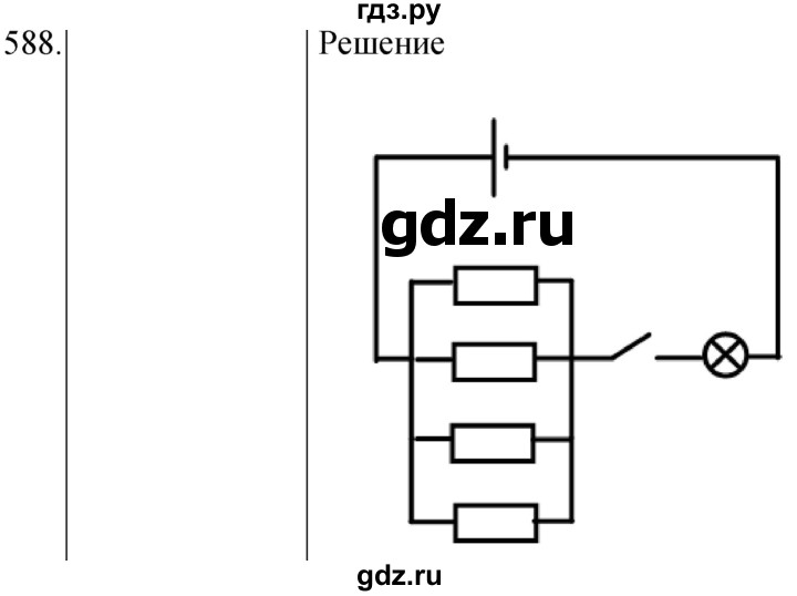 ГДЗ по физике 8 класс Марон сборник вопросов и задач  номер - 588, Решебник