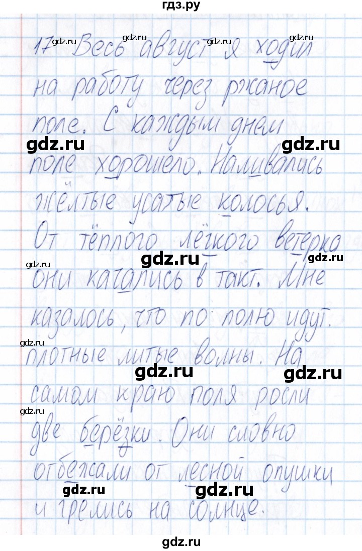 ГДЗ по русскому языку 3 класс  Голубь Тематический контроль  найди и исправь ошибки (упражнение) - 17, Решебник №1