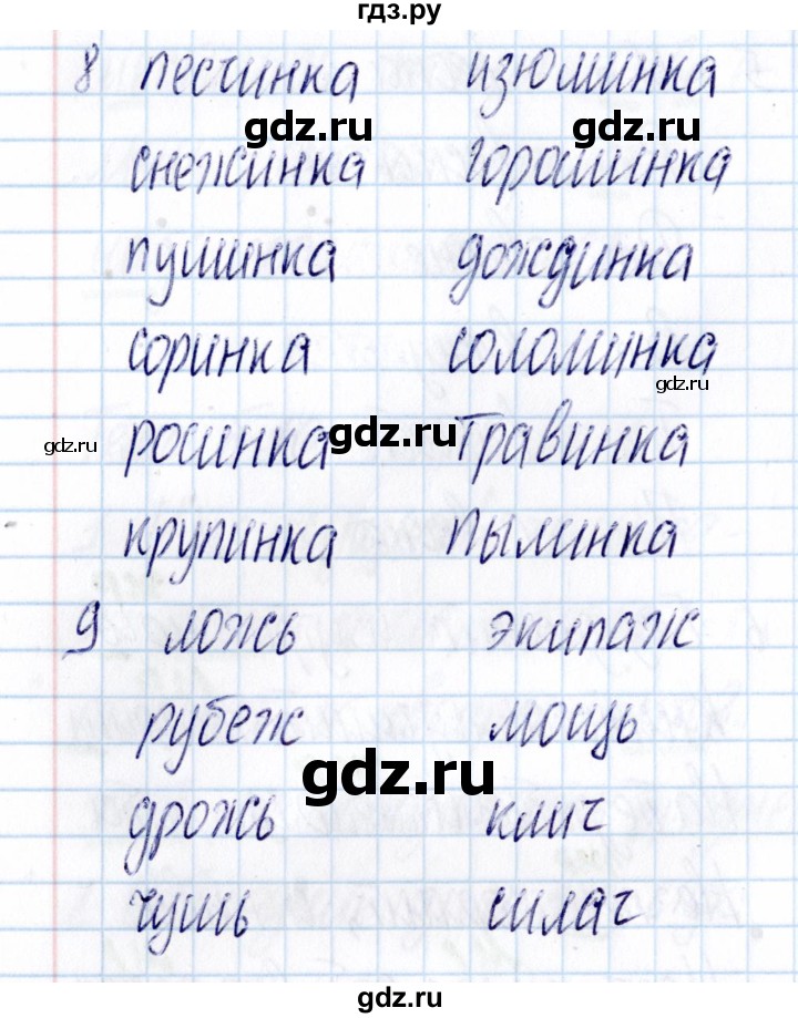 ГДЗ по русскому языку 3 класс  Голубь Тематический контроль  тема 10 (вариант) - 1, Решебник №1