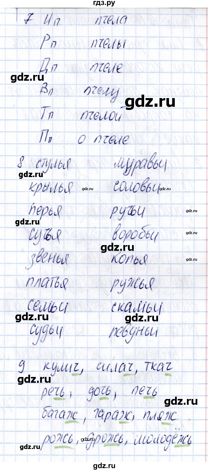 ГДЗ по русскому языку 3 класс  Голубь Тематический контроль  тема 10 (вариант) - 3, Решебник №1