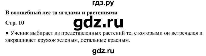 ГДЗ по окружающему миру 2 класс Анастасова рабочая тетрадь (Плешаков, Новицкая)  страница - 10, Решебник