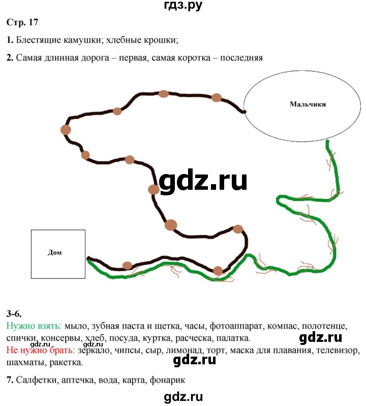ГДЗ по окружающему миру 3 класс Ижевский рабочая тетрадь (Плешаков, Новицкая)  страница - 17, Решебник