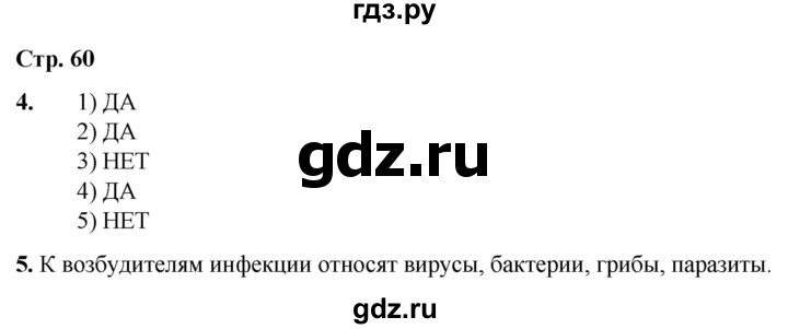 ГДЗ по окружающему миру 3 класс Ижевский рабочая тетрадь (Плешаков, Новицкая)  страница - 60, Решебник