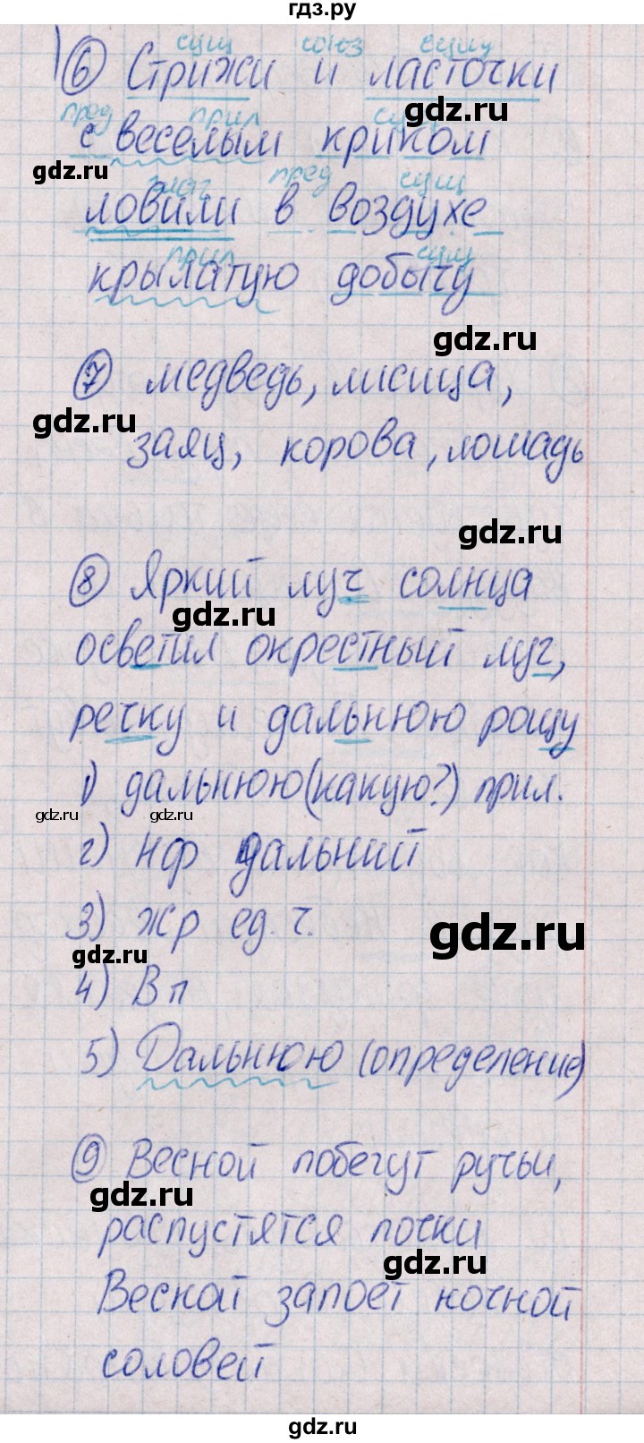 ГДЗ по русскому языку 4 класс  Голубь Тематический контроль  тема 14 (вариант) - 2, Решебник №1