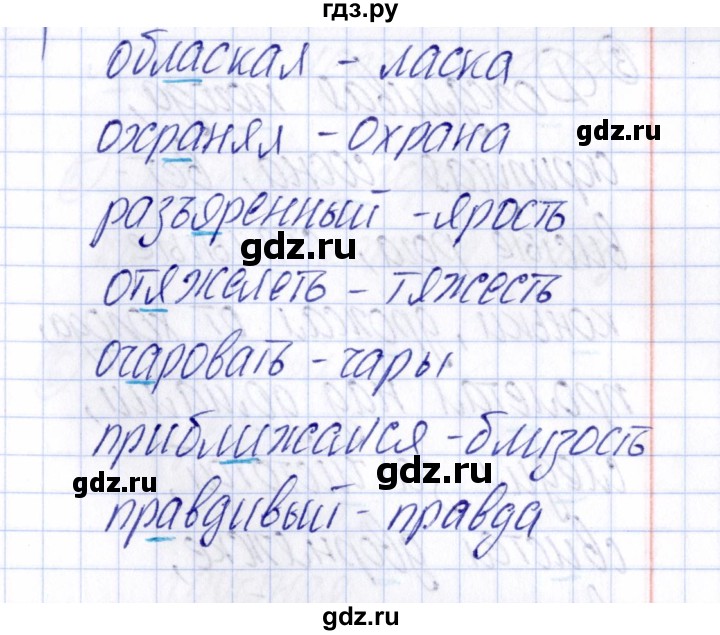 ГДЗ по русскому языку 4 класс  Голубь Тематический контроль  тема 3 (вариант) - 1, Решебник №1