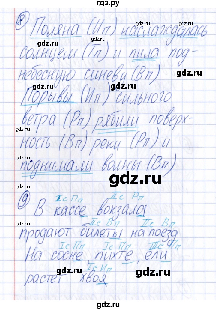 ГДЗ по русскому языку 4 класс  Голубь Тематический контроль  тема 8 (вариант) - 3, Решебник №1