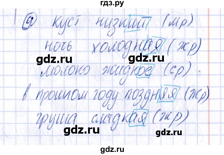 ГДЗ по русскому языку 4 класс  Голубь Тематический контроль  тема 9 (вариант) - 1, Решебник №1