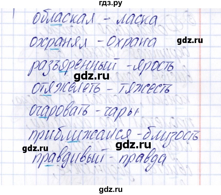 ГДЗ по русскому языку 4 класс  Голубь Тематический контроль  тема №3 - Вариант 1, Решебник №1 2019