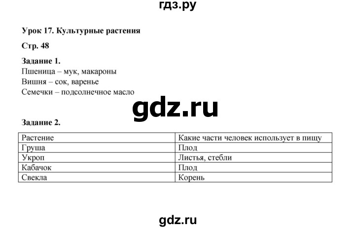 ГДЗ по окружающему миру 2 класс  Вахрушев рабочая тетрадь  часть 1 - 48, Решебник