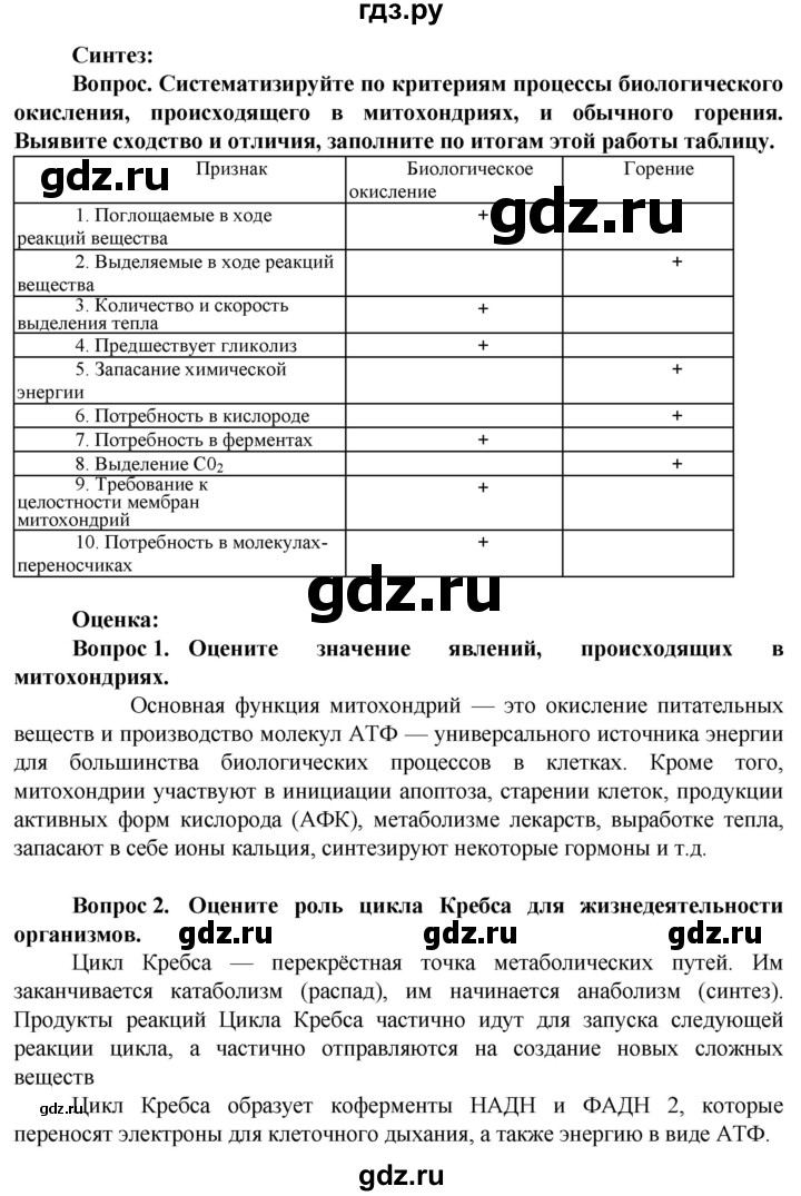 ГДЗ по биологии 10 класс Асанов   страница - 95, Решебник