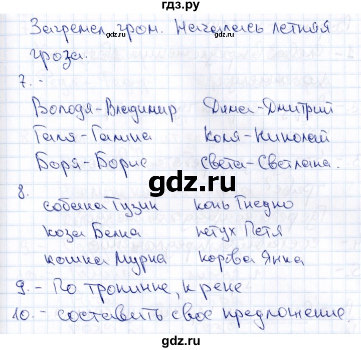 ГДЗ по русскому языку 1 класс  Голубь Тематический контроль знаний  русский язык (темы) / 1. Слово. Предложение. Текст. (вариант) - 1, Решебник №1