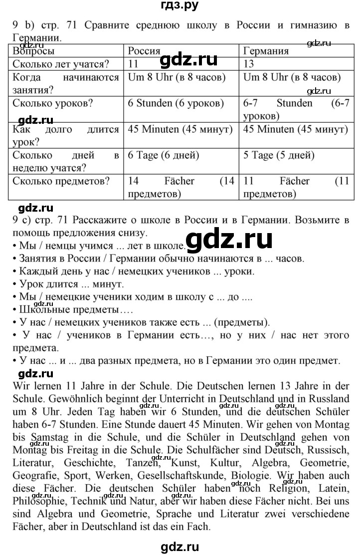 ГДЗ по немецкому языку 6 класс Радченко Wunderkinder Plus Базовый и углубленный уровень страница - 70, Решебник №2 к учебнику Wunderkinder