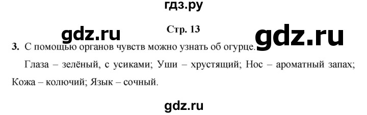 ГДЗ по окружающему миру 3 класс  Казанцева летние задания (переходим в 4 класс)  страница - 13, Решебник