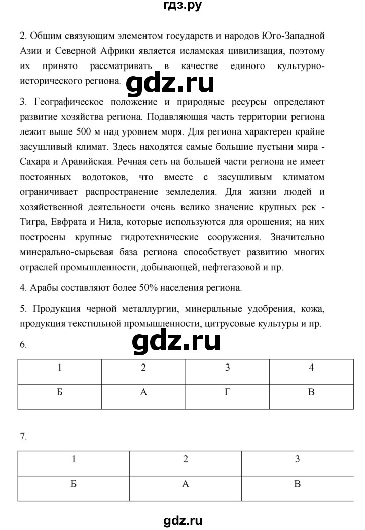 ГДЗ по географии 11 класс  Гладкий  Базовый и углубленный уровень страница - 104, Решебник