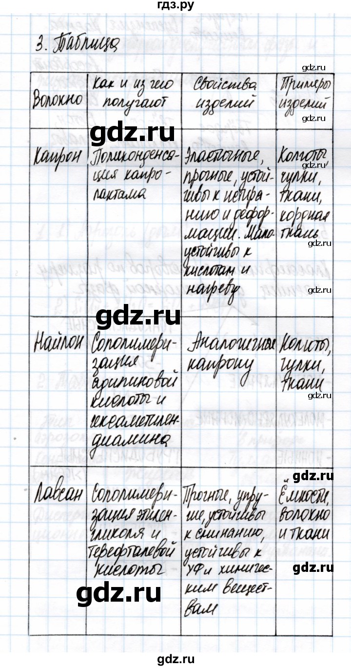 ГДЗ по химии 11 класс Габриелян рабочая тетрадь Базовый уровень глава 1 / полимеры / часть 2 - 3, Решебник