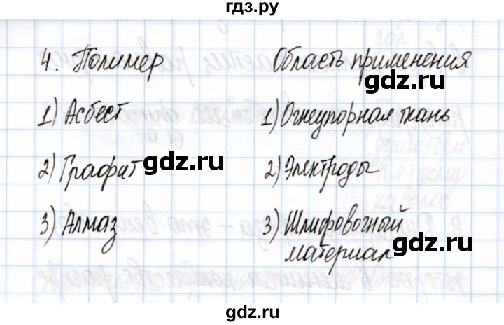 ГДЗ по химии 11 класс Габриелян рабочая тетрадь Базовый уровень глава 1 / полимеры / часть 2 - 4, Решебник