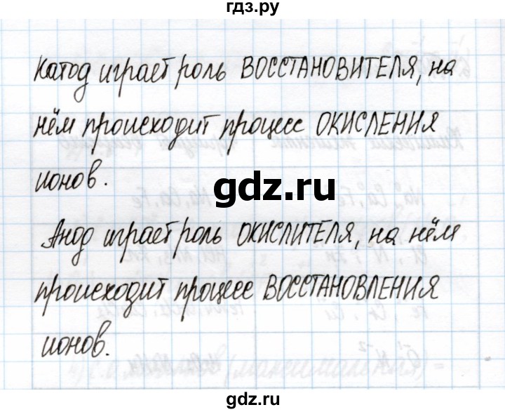 ГДЗ по химии 11 класс Габриелян рабочая тетрадь Базовый уровень глава 2 / электролиз расплавов и растворов / часть 1 - 1, Решебник