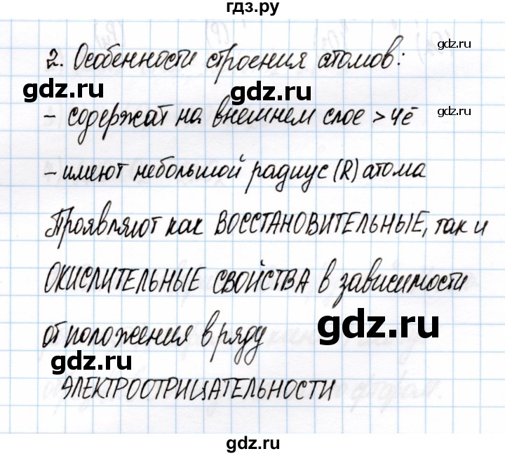 ГДЗ по химии 11 класс Габриелян рабочая тетрадь Базовый уровень глава 3 / неметаллы / часть 1 - 2, Решебник