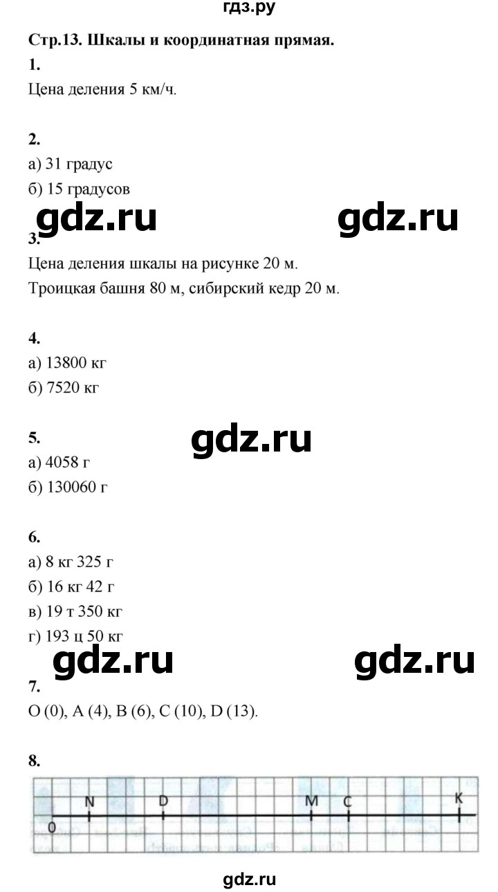 ГДЗ часть 1 (тема) Тема 5. Шкалы и координатная прямая математика 5 класс  рабочая тетрадь Ткачева