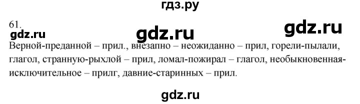 ГДЗ по русскому языку 5 класс Бондаренко рабочая тетрадь (Ладыженская)  часть 1 - 61, Решебник