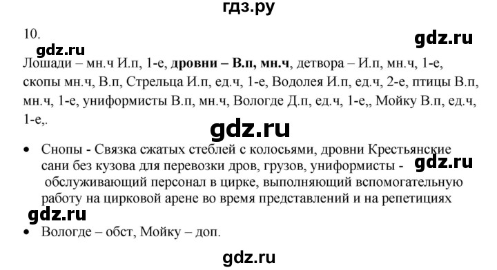 ГДЗ по русскому языку 5 класс Бондаренко рабочая тетрадь (Ладыженская)  часть 2 - 10, Решебник