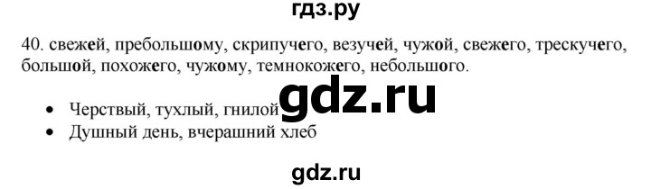 ГДЗ по русскому языку 5 класс Бондаренко рабочая тетрадь (Ладыженская)  часть 2 - 40, Решебник