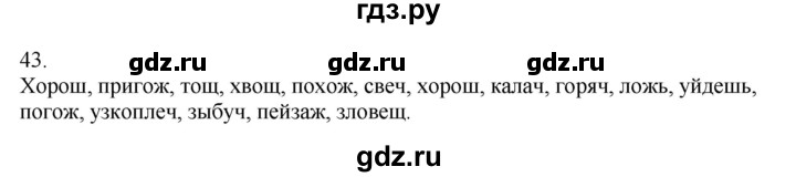 ГДЗ по русскому языку 5 класс Бондаренко рабочая тетрадь (Ладыженская)  часть 2 - 43, Решебник