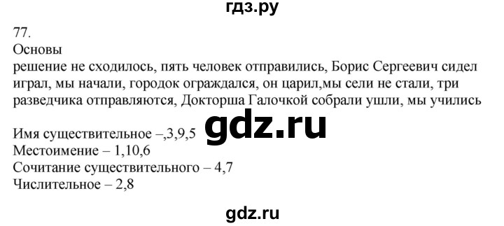 ГДЗ по русскому языку 5 класс Бондаренко рабочая тетрадь (Ладыженская)  часть 2 - 77, Решебник