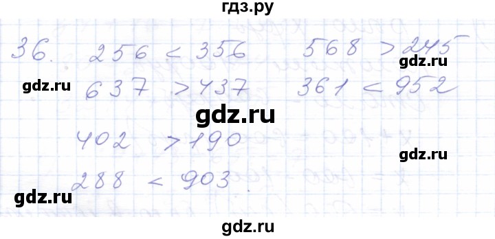 ГДЗ по математике 5 класс Алышева  Для обучающихся с интеллектуальными нарушениями тысяча - 36, Решебник