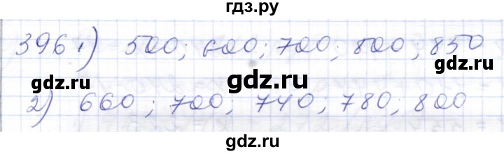 ГДЗ по математике 5 класс Алышева  Для обучающихся с интеллектуальными нарушениями тысяча - 396, Решебник