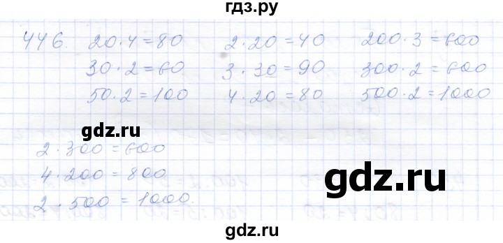 ГДЗ по математике 5 класс Алышева  Для обучающихся с интеллектуальными нарушениями тысяча - 446, Решебник