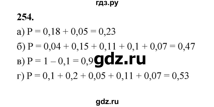 ГДЗ по математике 7‐9 класс Высоцкий вероятность и статистика Базовый уровень часть 2 / задача - 254, Решебник