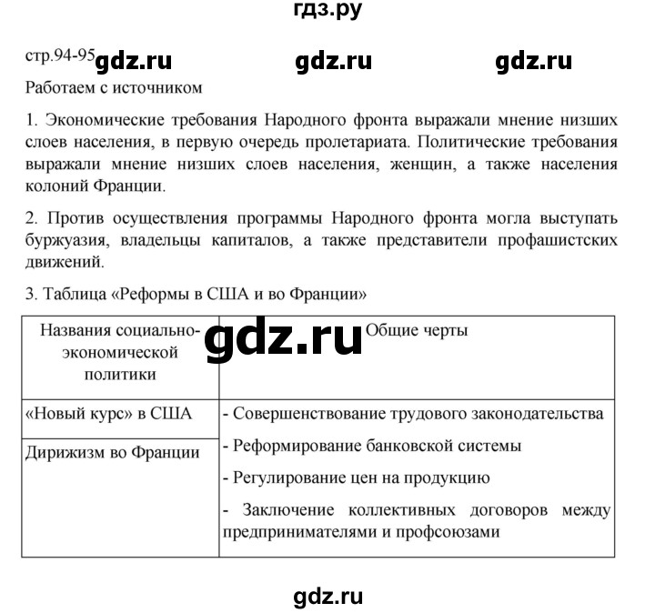 ГДЗ по истории 10 класс Мединский Всеобщая история Базовый уровень страница - 95, Решебник