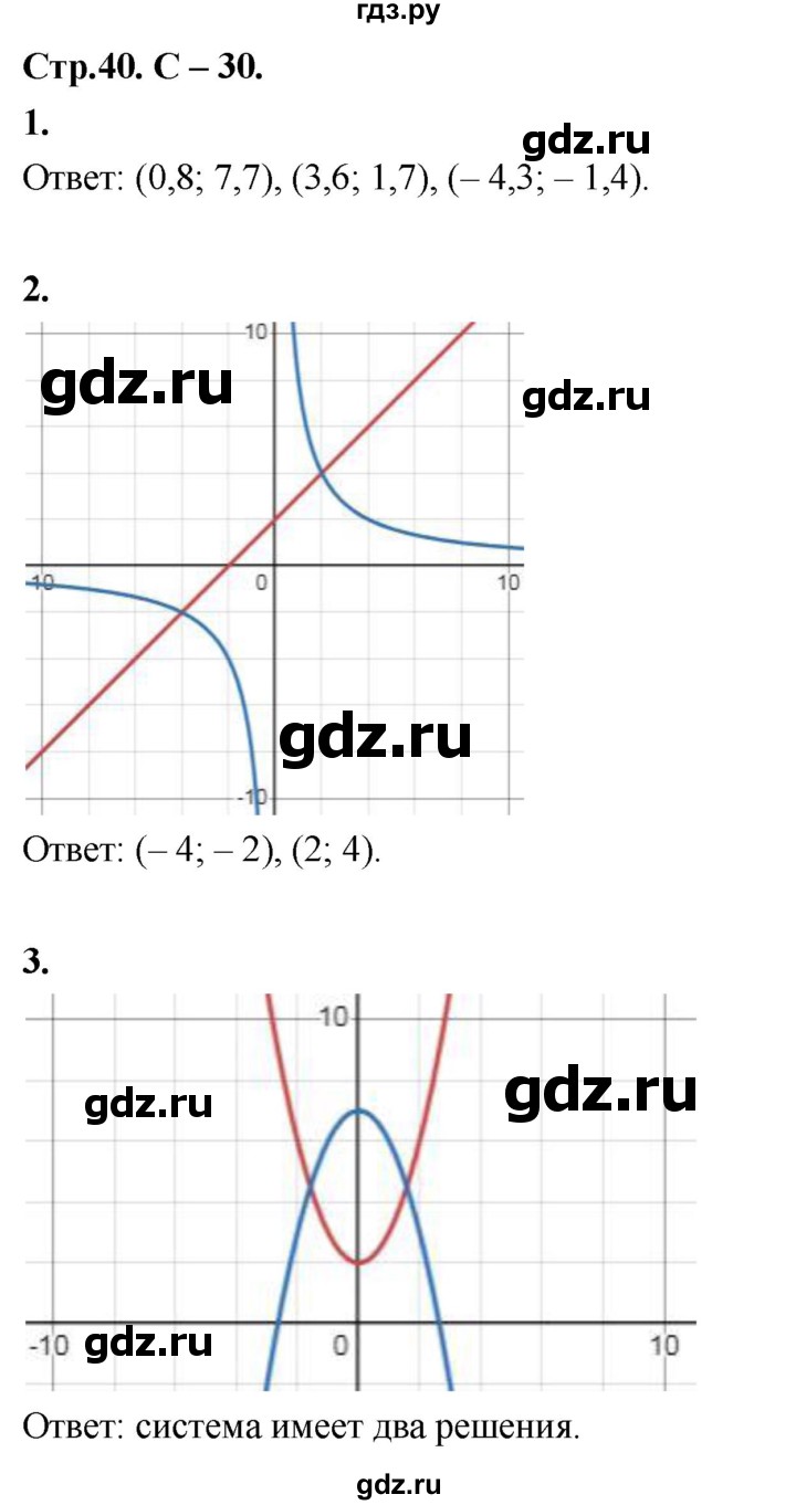 ГДЗ по алгебре 8 класс Крайнева контрольные и самостоятельные работы (Макарычев) Базовый уровень самостоятельные работы / СР-30. вариант - 1, Решебник