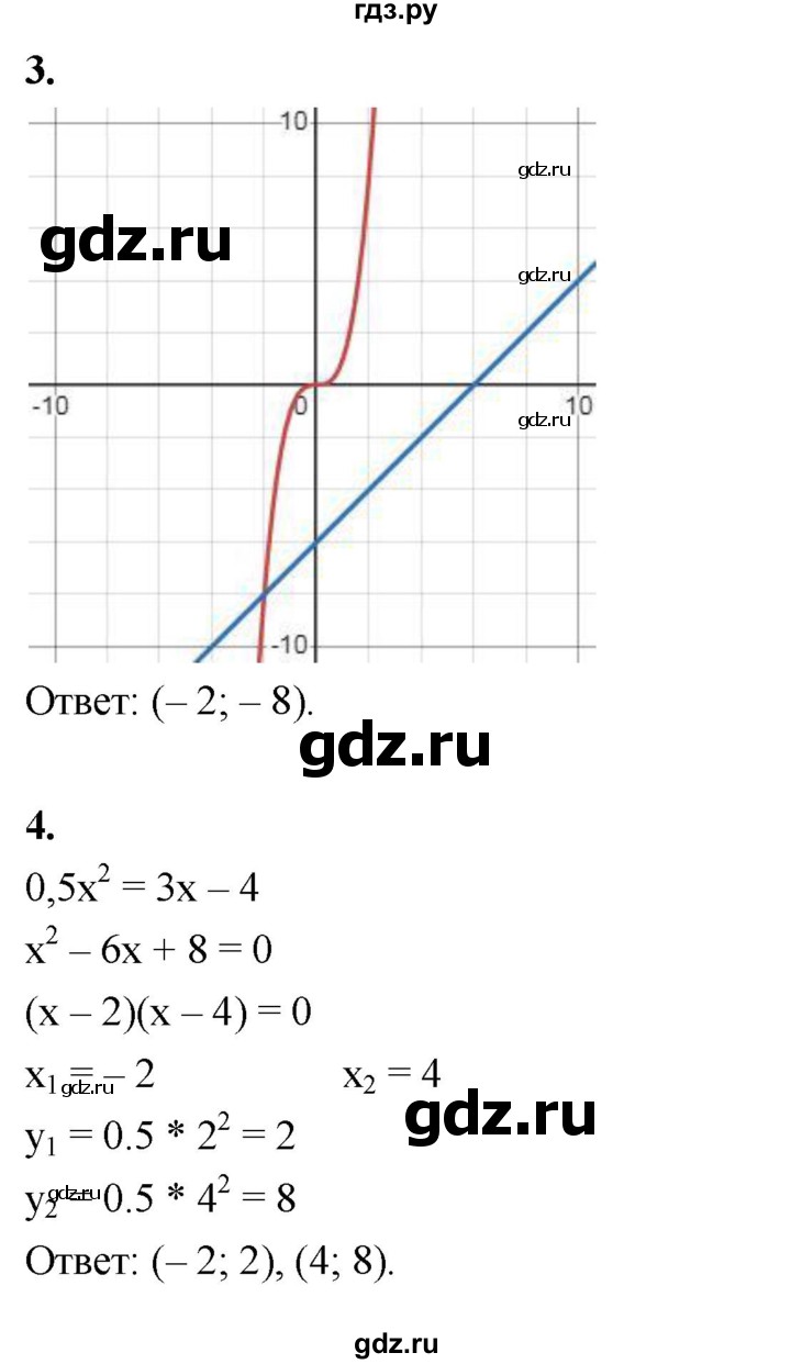 ГДЗ по алгебре 8 класс Крайнева контрольные и самостоятельные работы (Макарычев) Базовый уровень контрольные работы / КР-7. вариант - 1, Решебник