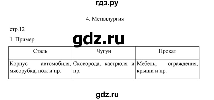 ГДЗ по географии 9 класс Дубинина практические работы (Алексеев)  страница - 12, Решебник