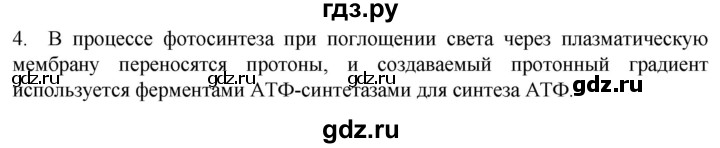 ГДЗ по биологии 10 класс Пасечник  Углубленный уровень §19 / проверьте себя - 4, Решебник