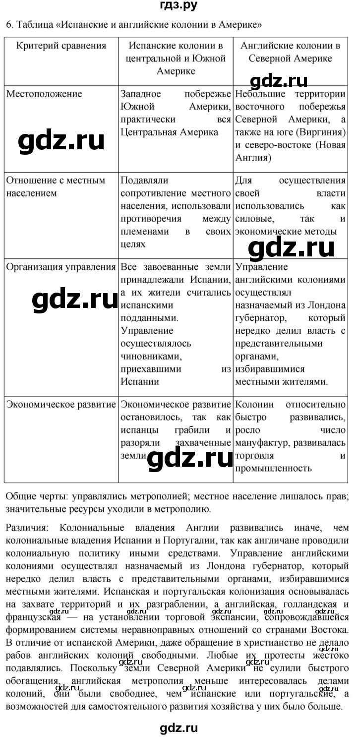 ГДЗ по истории 7 класс Ведюшкин рабочая тетрадь История нового времени (Мединский)  §3 - 6, Решебник