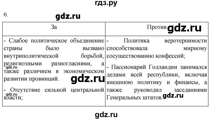 ГДЗ по истории 7 класс Ведюшкин рабочая тетрадь История нового времени (Мединский)  §9 - 6, Решебник