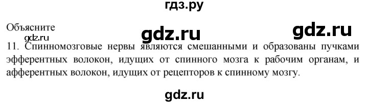 ГДЗ по биологии 9 класс Суматохин  Углубленный уровень часть 1 / §19 / объясните - 11, Решебник
