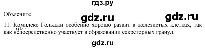ГДЗ по биологии 9 класс Суматохин  Углубленный уровень часть 1 / §31 / объясните - 11, Решебник