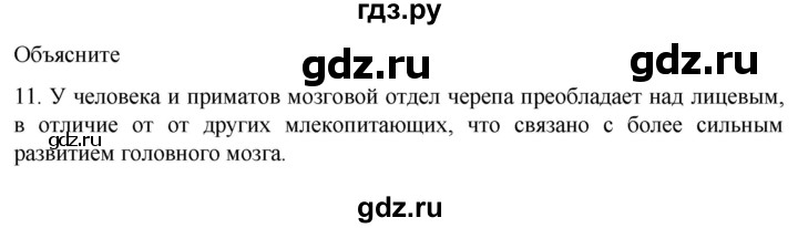 ГДЗ по биологии 9 класс Суматохин  Углубленный уровень часть 1 / §40 / объясните - 11, Решебник