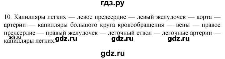 ГДЗ по биологии 9 класс Суматохин  Углубленный уровень часть 2 / §8 / задание - 10, Решебник