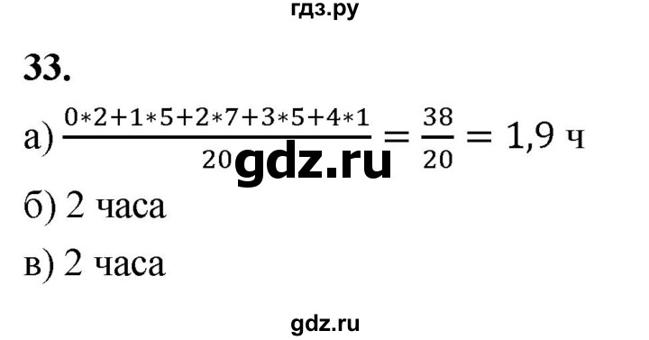 ГДЗ по математике 10 класс Бунимович  Базовый и углубленный уровень §2 / упражнение - 33, Решебник